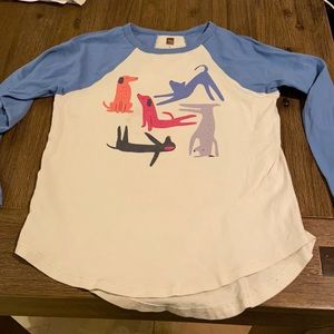 Tea Collection raglan tee girls size 8